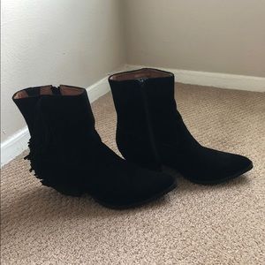 Black Suede Ankle Boots
